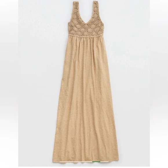 [Aerie] NWT Crochet Maxi Dress - Picture 5 of 7